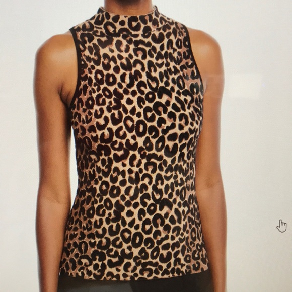 milly cheetah blouse